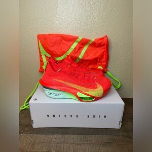 Nike Air Zoom Alphafly NEXT% 3 “Bright Crimson Lime Blast”
- Size 8.5 Men.